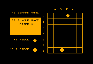 German Game game screenshot for Commodore PET